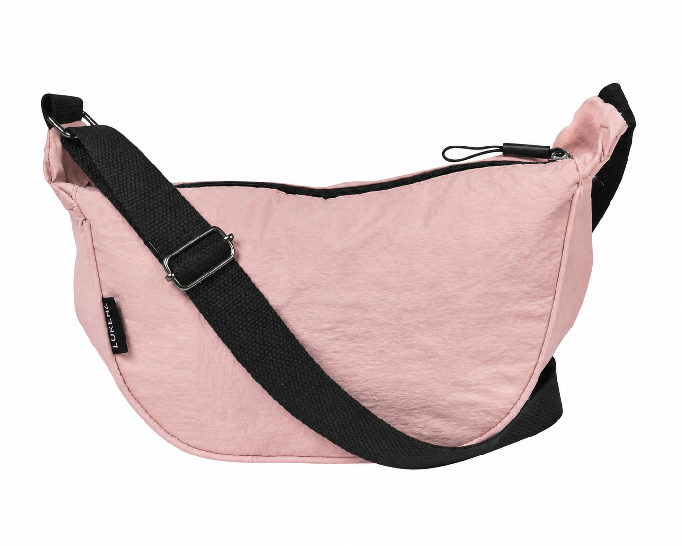 (image for) 2310 Blush Pink Lorenz Top Crinkled Nylon Sling Chest Bag